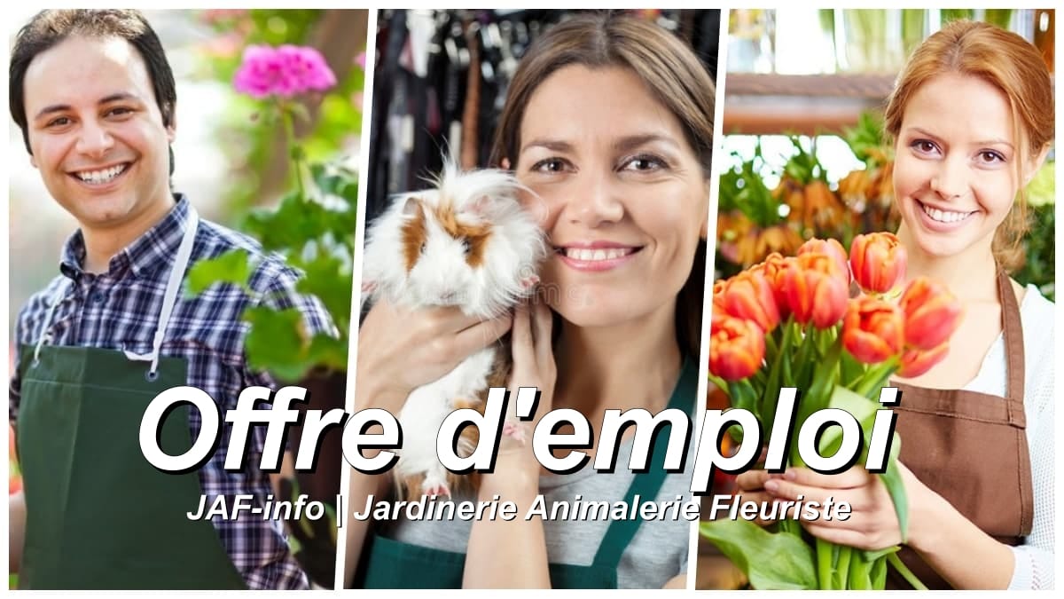 Offre-emploi-JAF-info-Jardinerie-Animalerie-Fleuriste