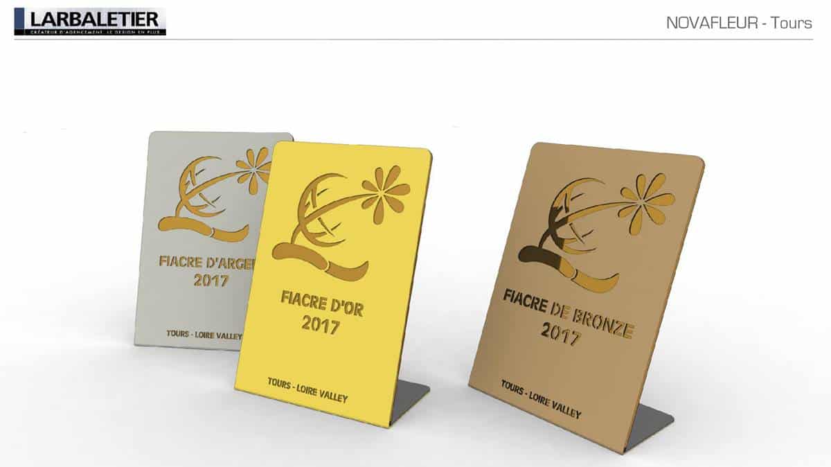Larbaletier - Trophées Fiacre Or Argent Bronze - JAF-info - Fleuriste