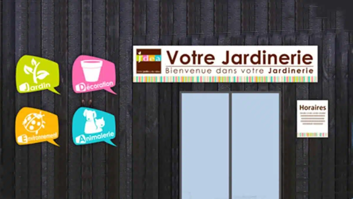 nouvelle facade J'DEA JAF-info Jardinerie