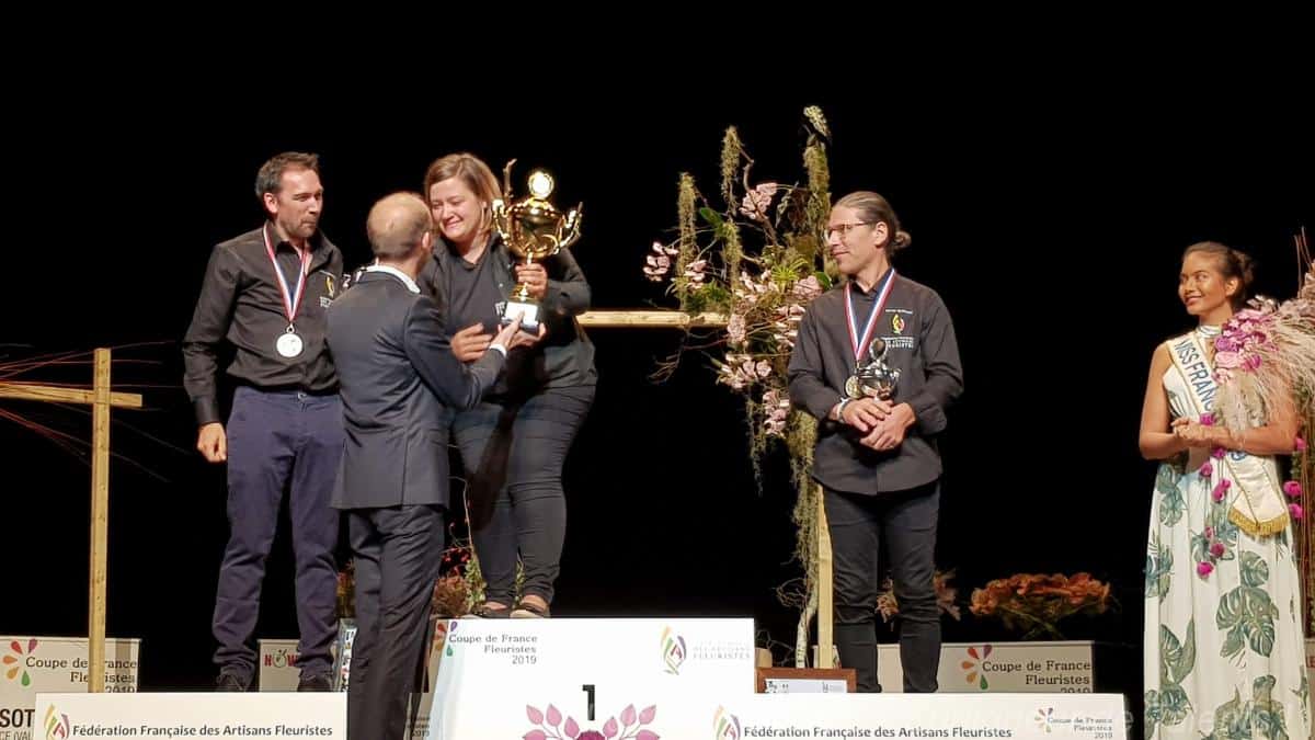 [Photo] Tours – Novafleur 2019 – Aurélie RUETSCH Champion de France fleuriste 2019