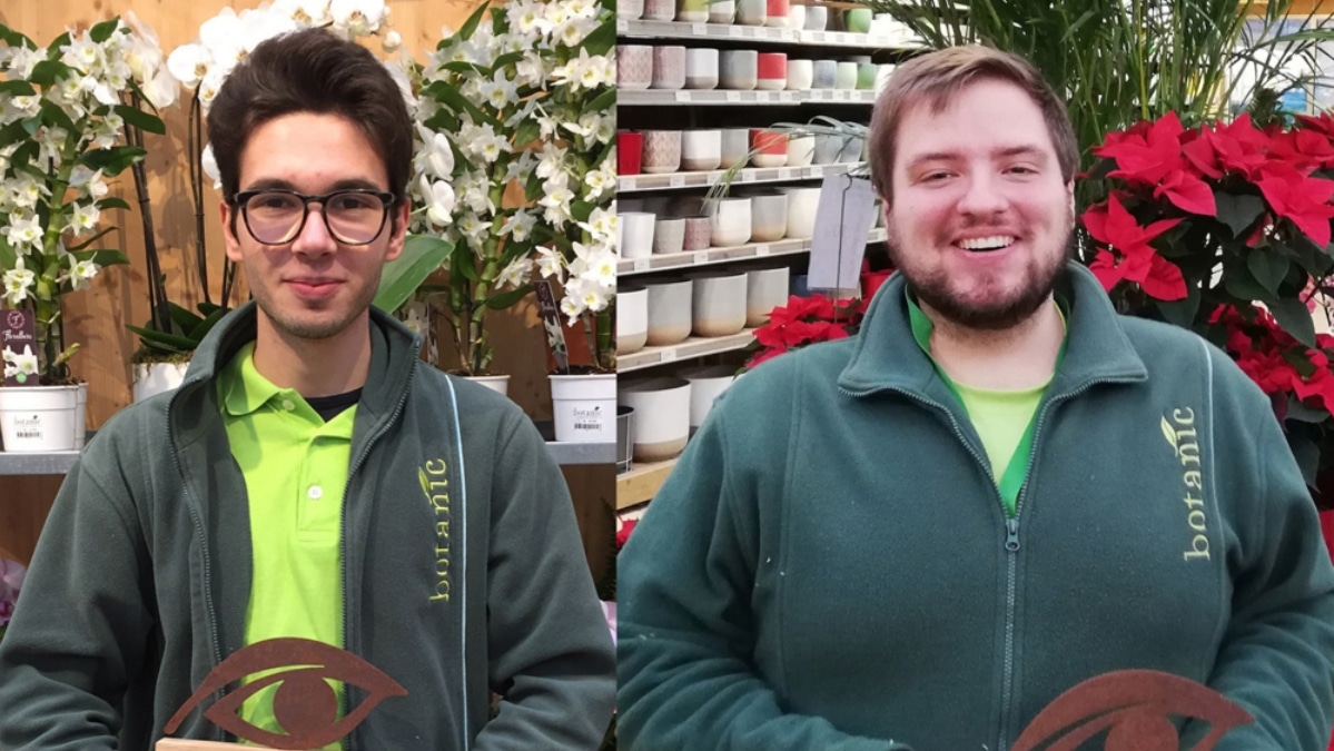 gagnants Botanic Thomas Lorenzo et Florian Aemmer JAF-info Jardinerie