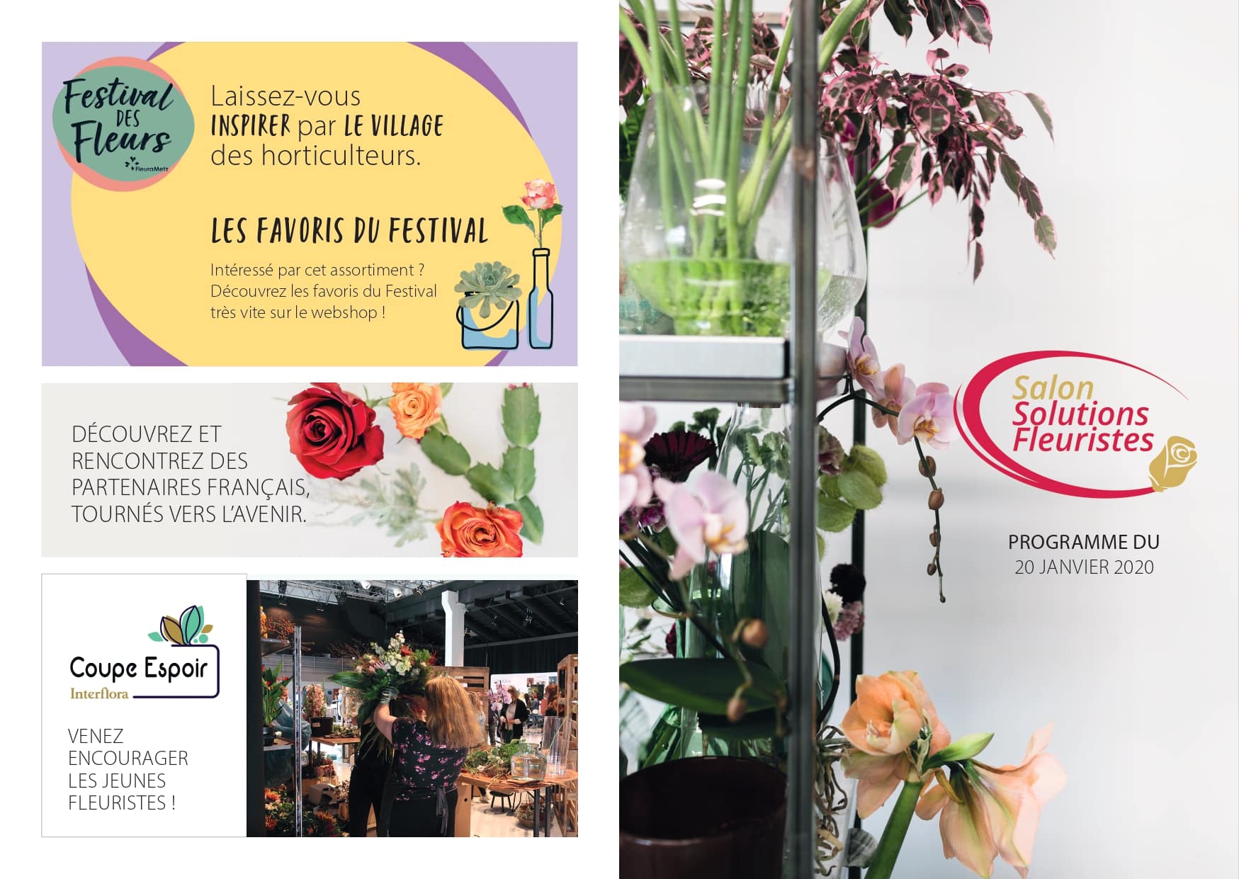 Tout Sur Le Salon Solutions Fleuristes - Fleurametz Interflora - 20 Janvier 2020 - Bourget Paris