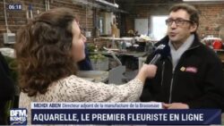 La France qui bouge Aquarelle le premier fleuriste en ligne par Justine Vassogne - 13 02 JAF-info Fleuriste