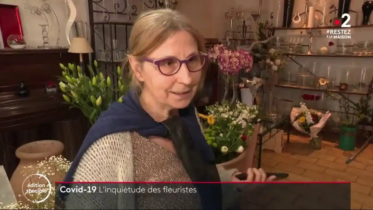CoronaVirus - L'inquiétude des fleuristes - France 2