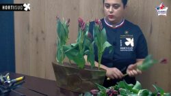 Bonjour les fleuristes ! "Tulip'art" composition de Charline Pritscaloff, Meilleur Ouvrier de France