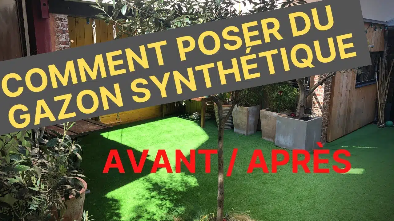 COMMENT INSTALLER DU GAZON SYNTHÉTIQUE  #Avant/Apres