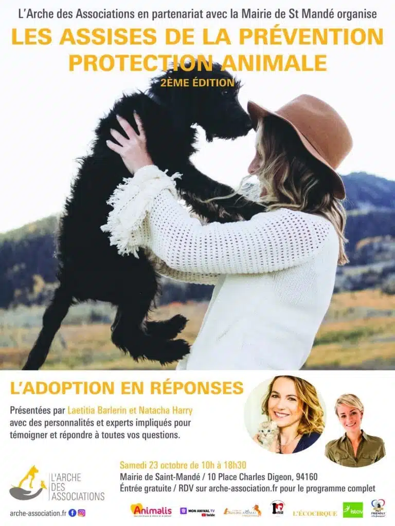 Animalis soutien la 2ème Edition des Assises de la Prévention et Protection Animale organisée par l'Arche des Associations le 23 octobre à St Mandé