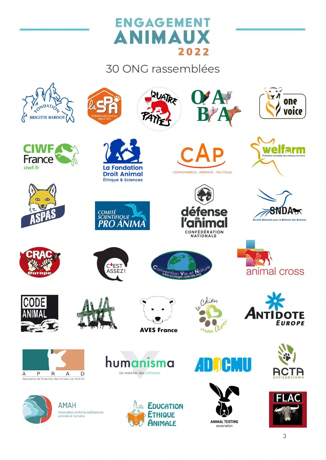 30 ONG demandent aux futurs députés de s'engager sur 22 mesures prioritaires pour les animaux