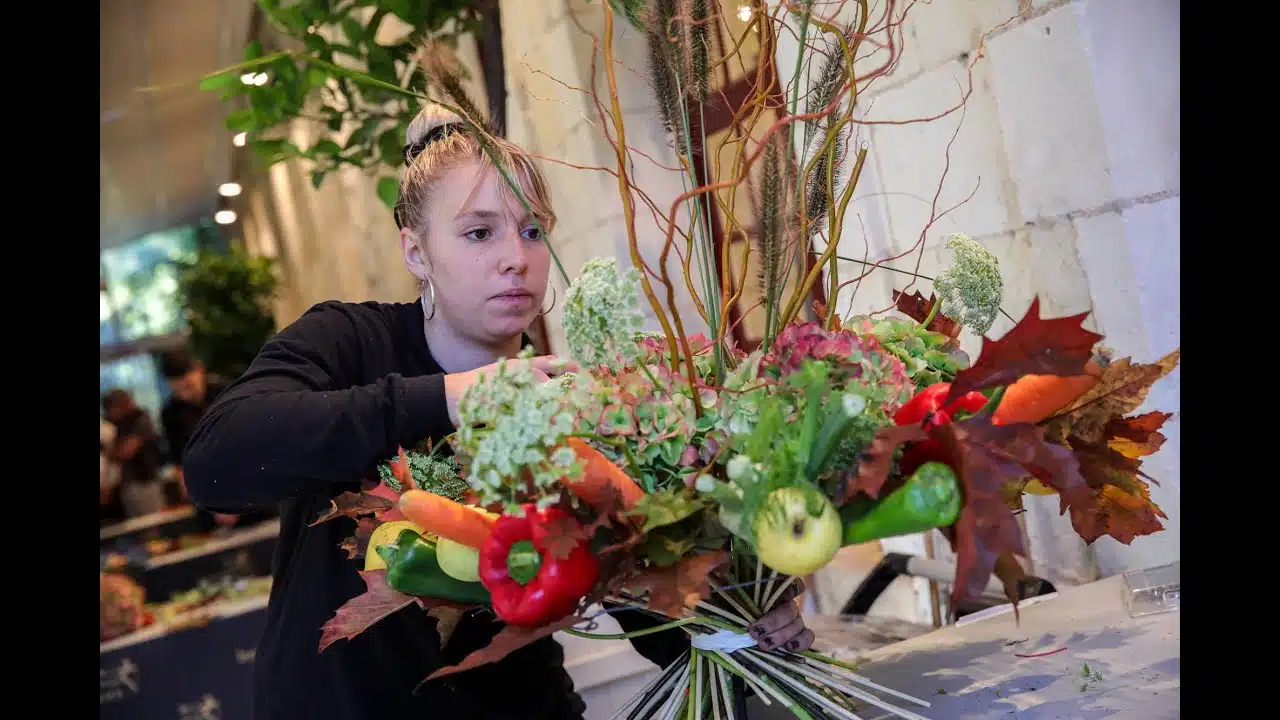 VIDEO. Indre-et-Loire : la fleuriste Gwendoline Bergeault a la passion des concours