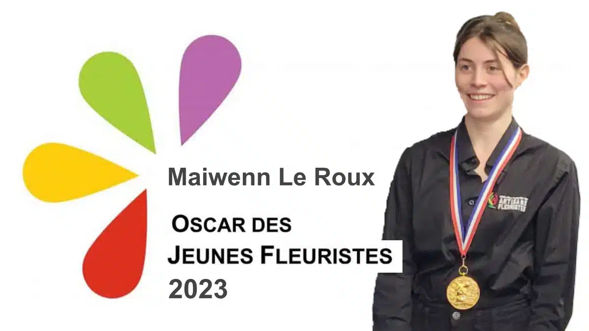 [Photo] FlorEvent Paris 2023 - Maiwenn LE ROUX – Meilleure Jeune Fleuriste – Oscar des Jeunes Fleuristes