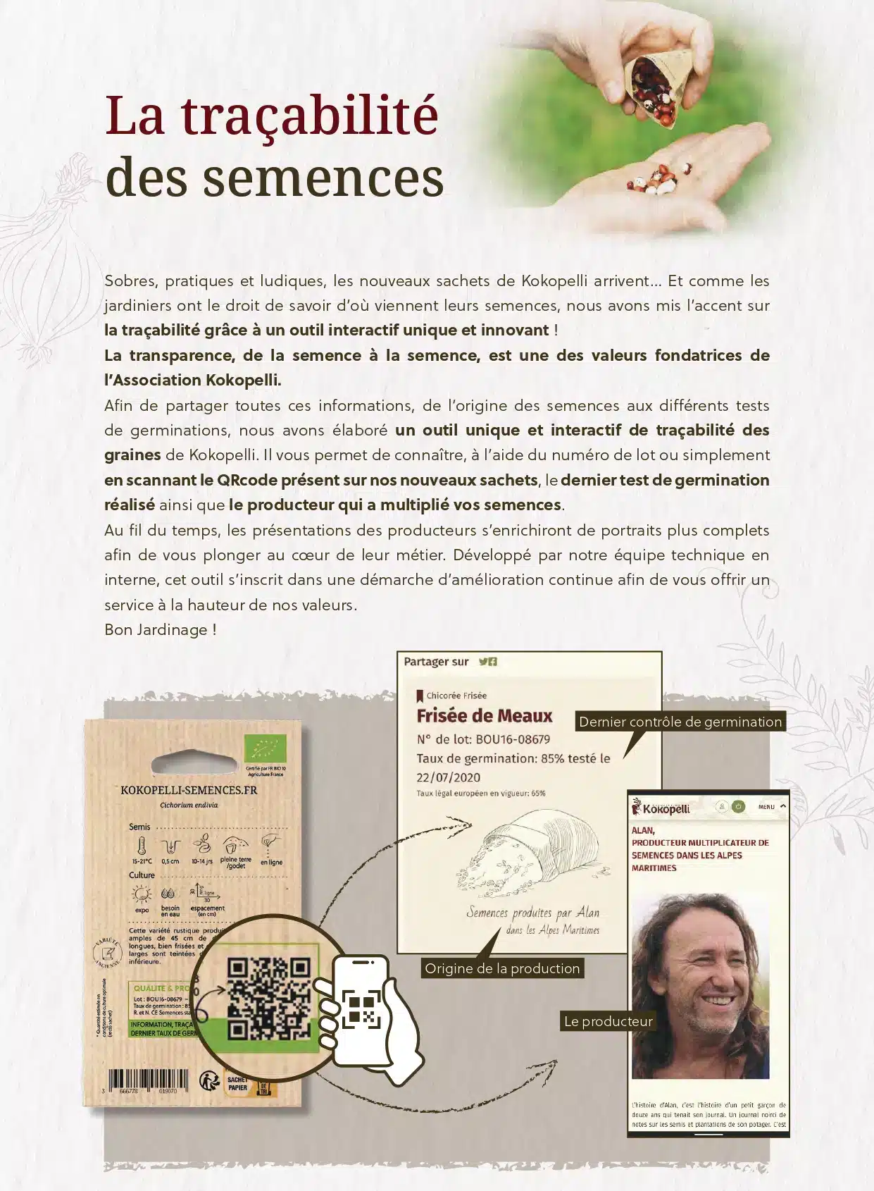 Les semences Kokopelli : une transparence unique sur le marché. 